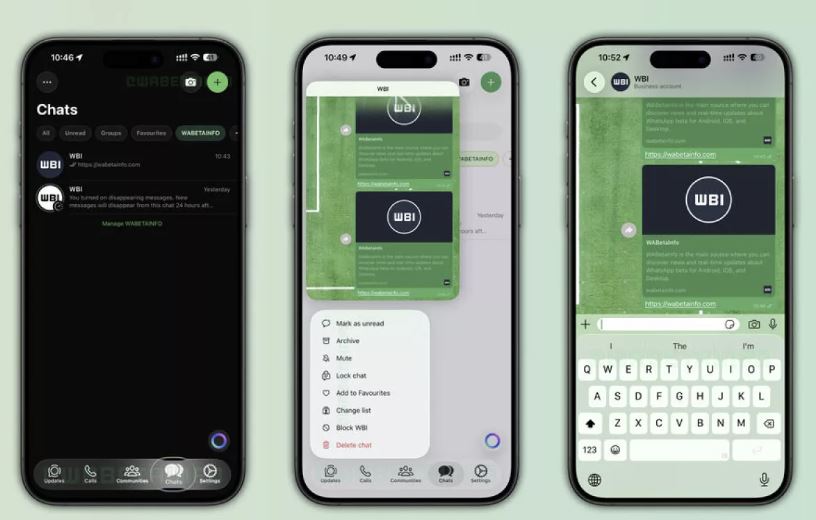 WhatsApp тестирует новый дизайн для iPhone
