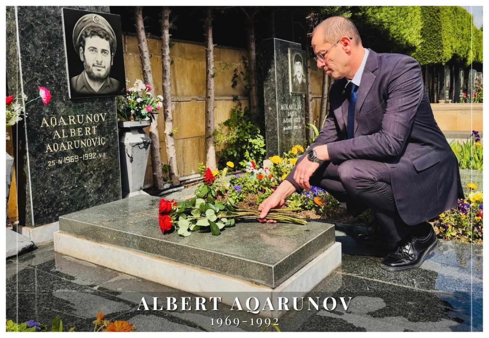 
Посол Израиля посетил могилу Альберта Агарунова