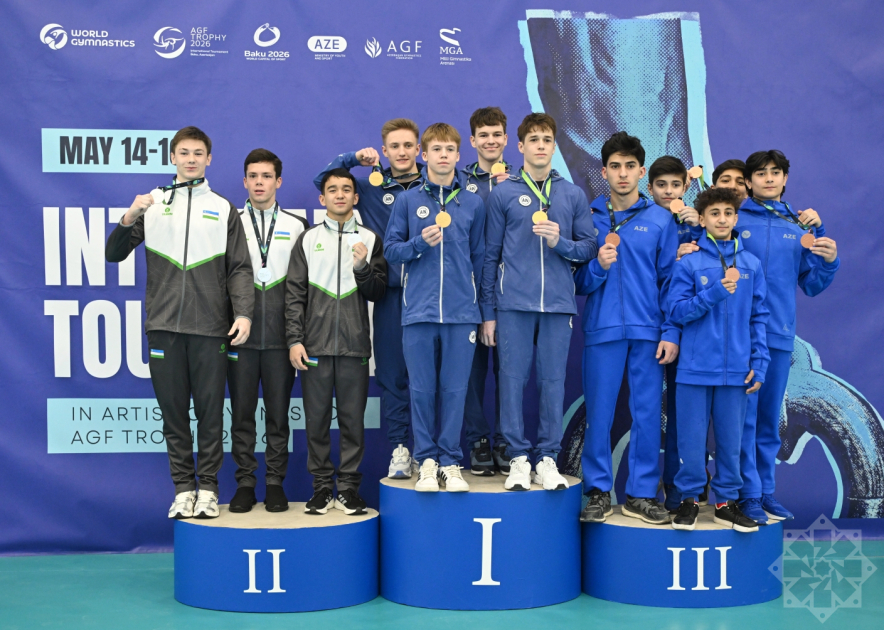 Завершился первый день турнира AGF Trophy по спортивной гимнастике
