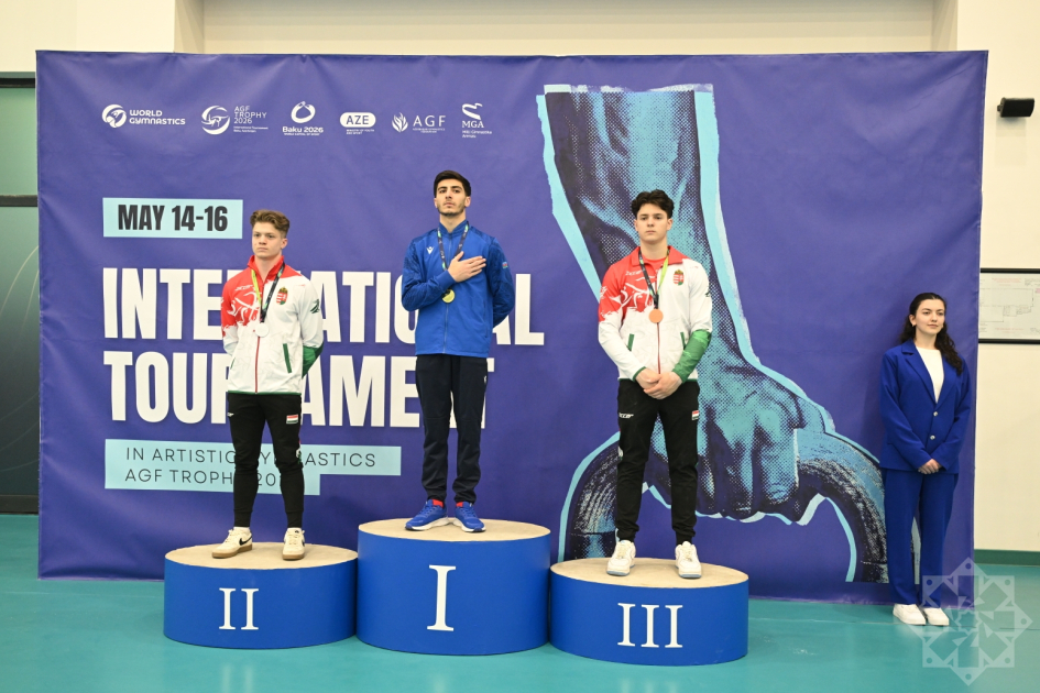 Азербайджанские гимнасты завоевали очередные медали на турнире AGF Trophy