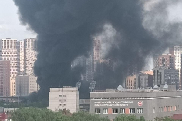 В Москве большой пожар