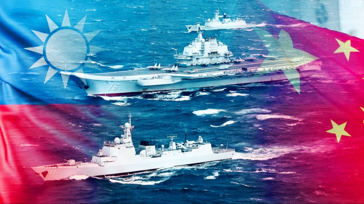 
Военные корабли вокруг Тайваня