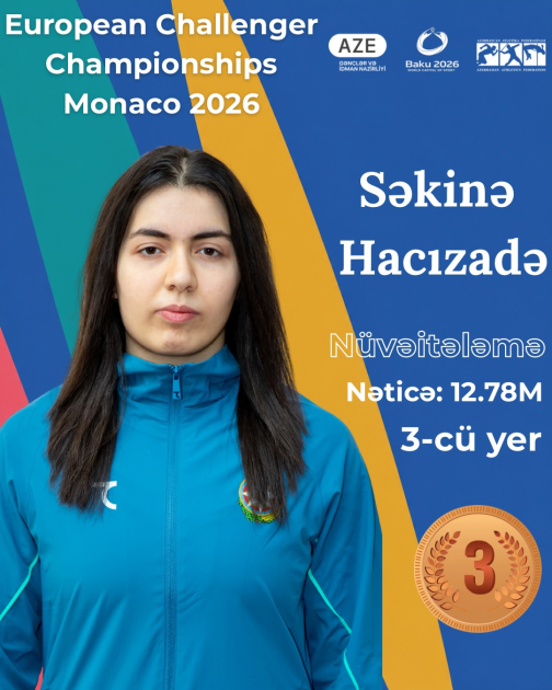 
Азербайджанская спортсменка завоевала бронзовую медаль на чемпионате малых стран Европы