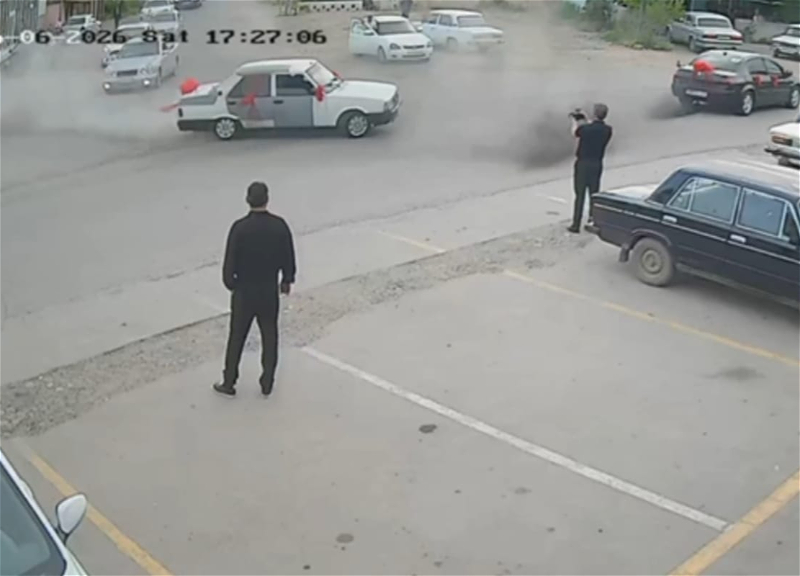 Автохулиганство на свадьбе в Саатлы: один из водителей арестован, второй лишен прав