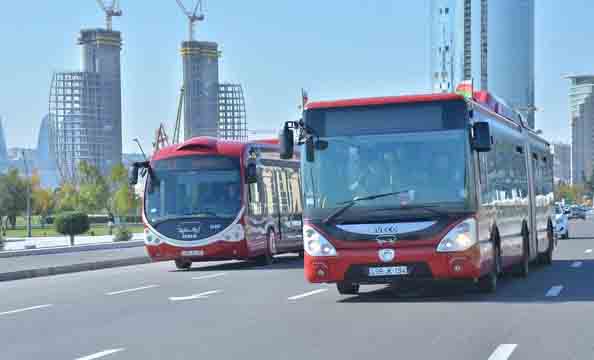 Автобусный парк на одном из маршрутов в Баку будет полностью обновлен