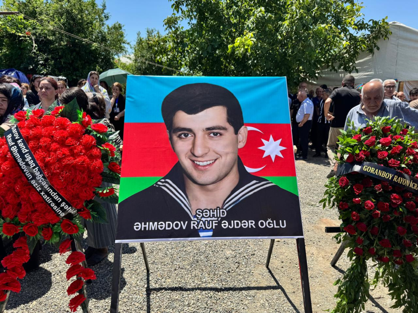 
Шехид Первой Карабахской войны Рауф Ахмедов похоронен в Геранбое