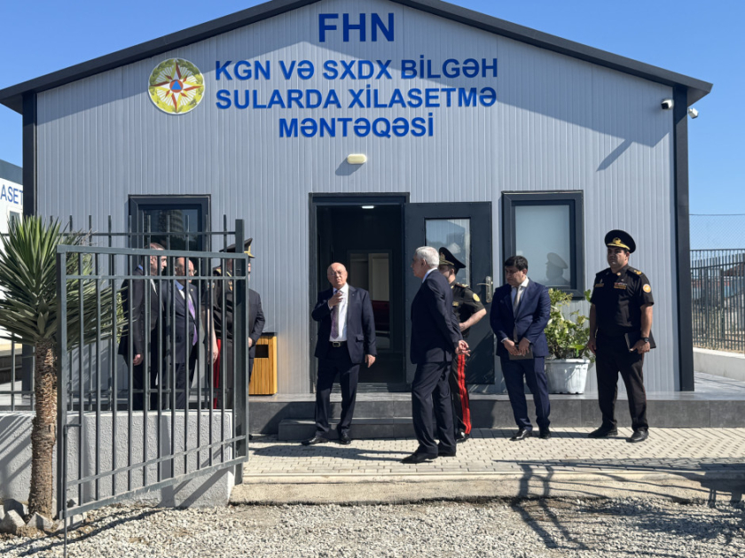 
Открытие спасательного пункта на пляжах &laquo;Бильгя&raquo; и презентация новой техники