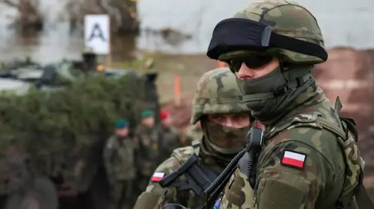 Военные учения в Польше на границе с Россией и Беларусью