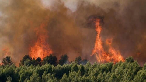 Из пожара в град