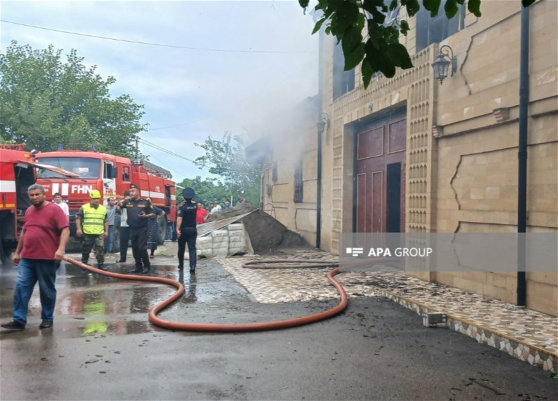 В Шамкире произошёл пожар в жилом доме
