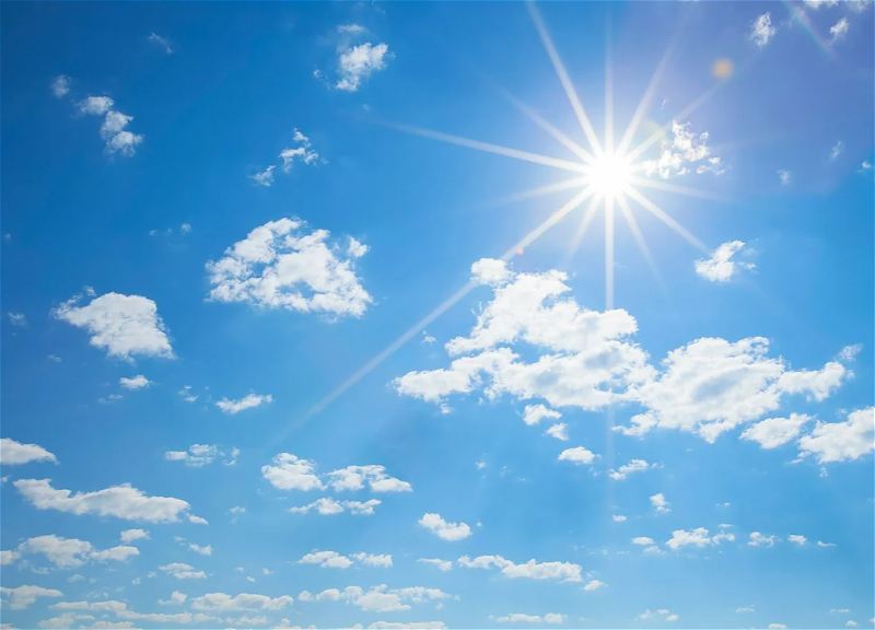 Завтра в Баку воздух прогреется до 35&deg;, в районах возможны дожди