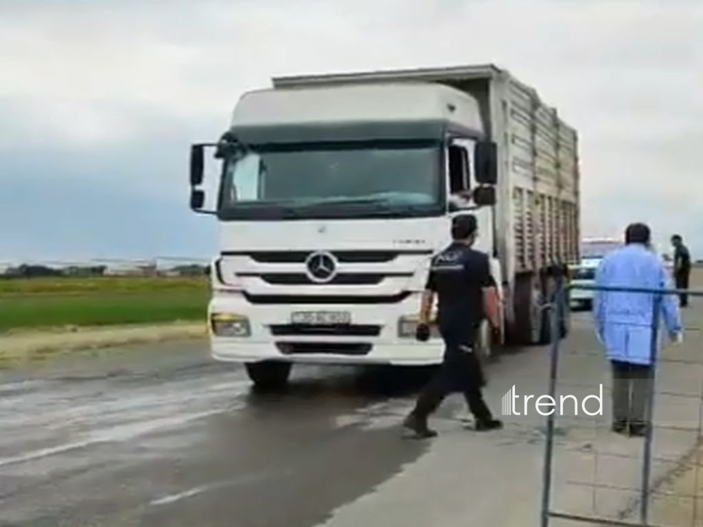 На въезде в село Алыушагы Самухского района установлен контрольный пост
