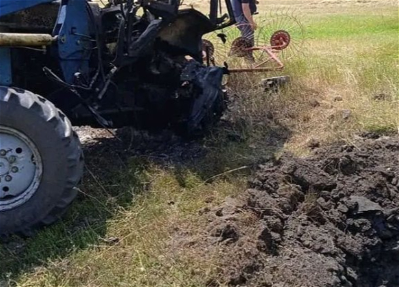 В Ходжавенде трактор подорвался на мине, водитель получил ранения