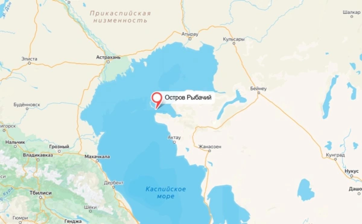 Новый остров на Каспии
