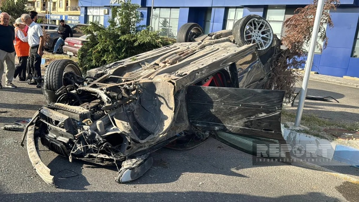 В Сумгайыте произошло ДТП с участием четырех автомобилей