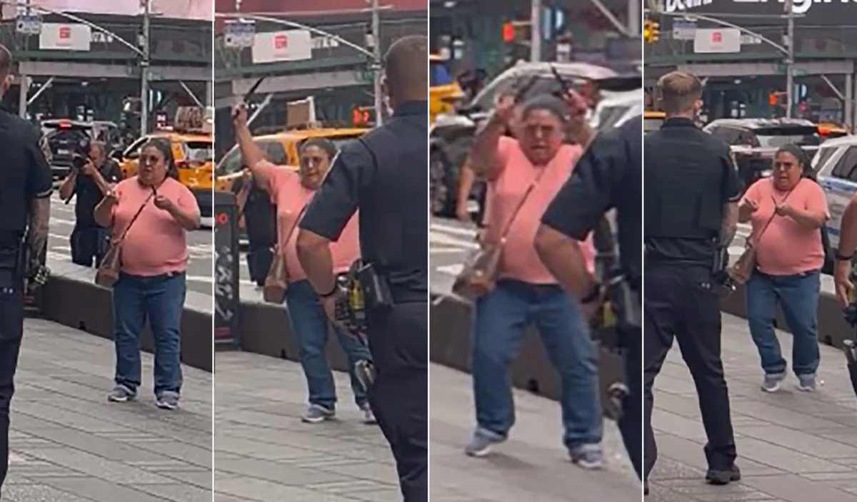 Кровавая атака в центре Нью-Йорка: женщина с ножами убита полицией