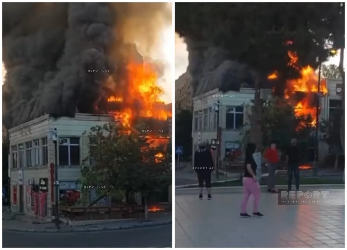 В Хырдалане в одном из ресторанов произошел пожар