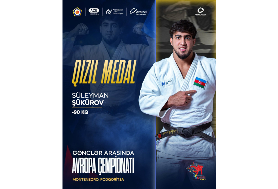 
Еще один азербайджанский дзюдоист стал чемпионом Европы