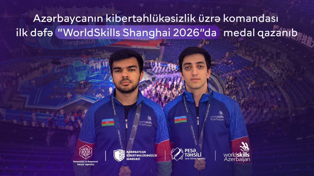 Азербайджан впервые завоевал медаль WorldSkills по кибербезопасности