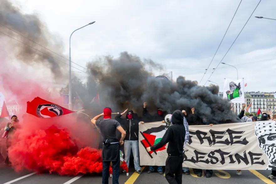 Протесты в Женеве