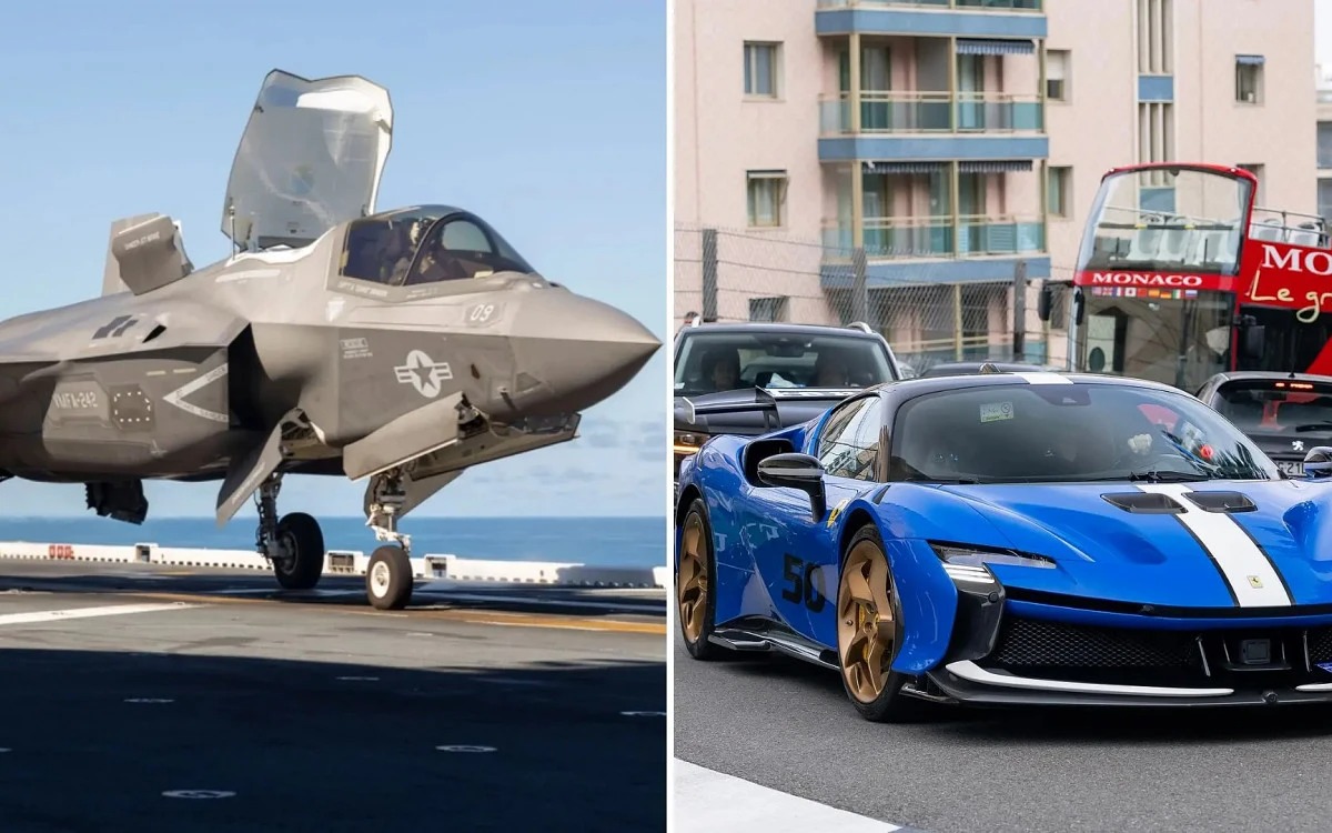 Истребитель против Ferrari